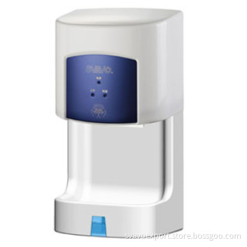 with Base White & Blue Color Sensor Hand Dryer V-182s